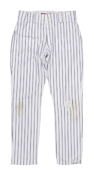 Hideki Matsui Game Used NY Yankee Pants From Last Game At Original Yankee Stadium (MLB Auth)
